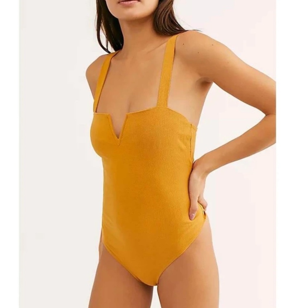 Free People Pippa V wire thong bodysuit